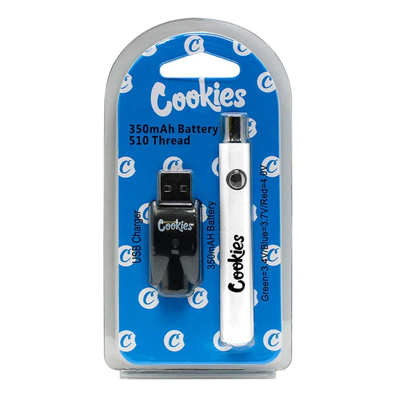 Cookies 350 mAh Preheating Battery Adjustable Voltage With USB Charger Fit For 510 Thread