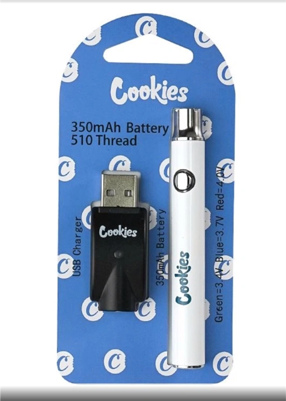 Cookies 350 mAh Preheating Battery Adjustable Voltage With USB Charger Fit For 510 Thread