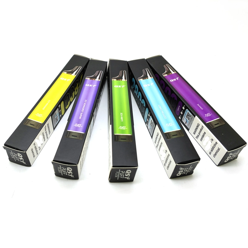 QST Puff Flex 2800 Puffs Vape Disposable Wholesale Electronic Cigarettes 0% 2% 3% 5% 8 ml Pod 850mah Battery Pen