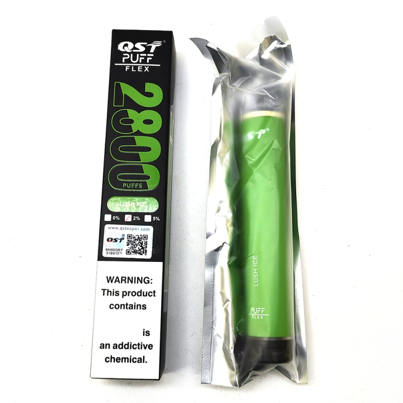 QST Puff Flex 2800 Puffs Vape Disposable Wholesale Electronic Cigarettes 0% 2% 3% 5% 8 ml Pod 850mah Battery Pen Minimum Order 100pcs