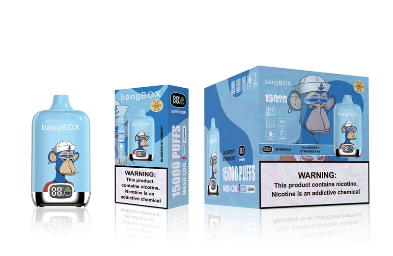 Bang Box 15000 Puffs Smart Screen Disposable E Cigarettes Vape Puff 15k 0% 2% 3% 5% 25ml Prefilled Pod Mesh Coil 650mah Rechargeable Pen