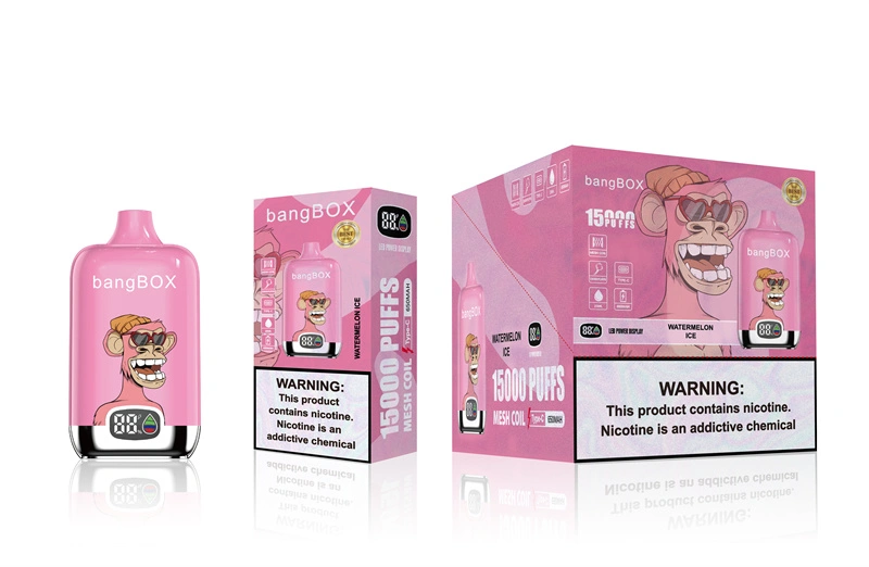 Bang Box 15000 Puffs Smart Screen Disposable E Cigarettes Vape Puff 15k 0% 2% 3% 5% 25ml Prefilled Pod Mesh Coil 650mah Rechargeable Pen