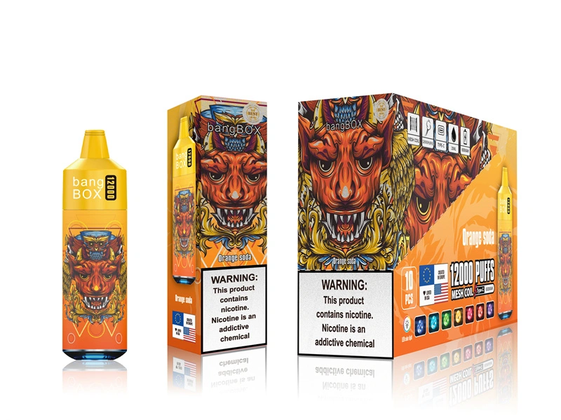 Bang Box 12000 Puffs Disposable E Cigarettes Vape Puff 12k 0% 2% 3% 5% 20ml Prefilled Pod Mesh Coil 650mah Rechargeable Battery Pen Vaper Device