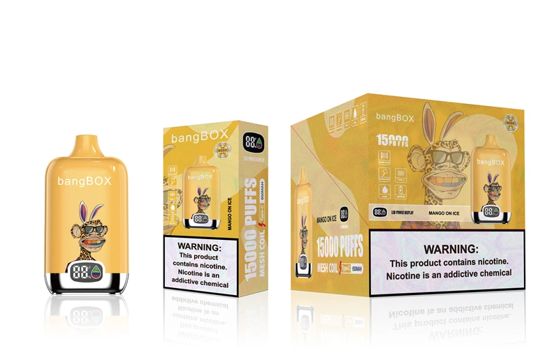 Bang Box 15000 Puffs Smart Screen Disposable E Cigarettes Vape Puff 15k 0% 2% 3% 5% 25ml Prefilled Pod Mesh Coil 650mah Rechargeable Pen
