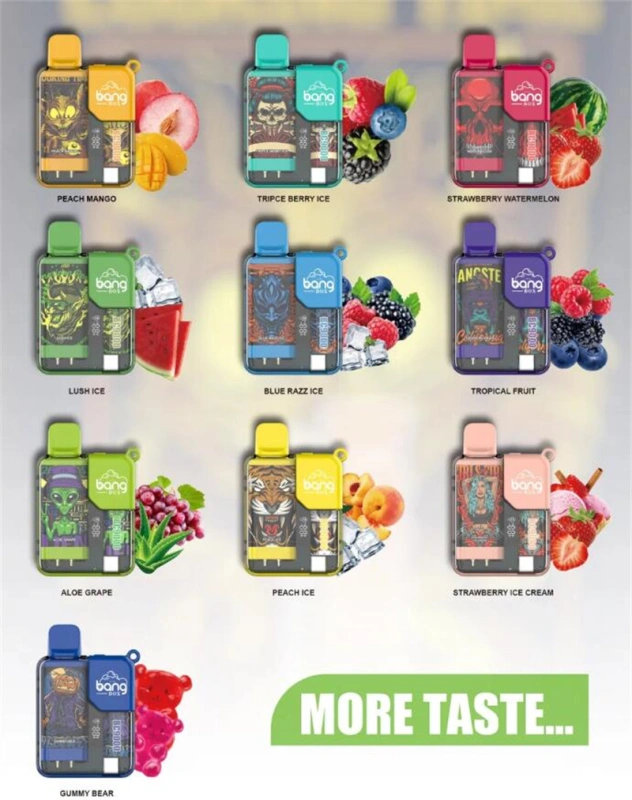 Bang Box 9000 Puffs Disposable Vape Electronic Cigarettes Puff 9k 0% 2% 3% 5% 16ml Prefilled Pod Mesh Coil 550mah Rechargeable Battery LED Power Display Pen