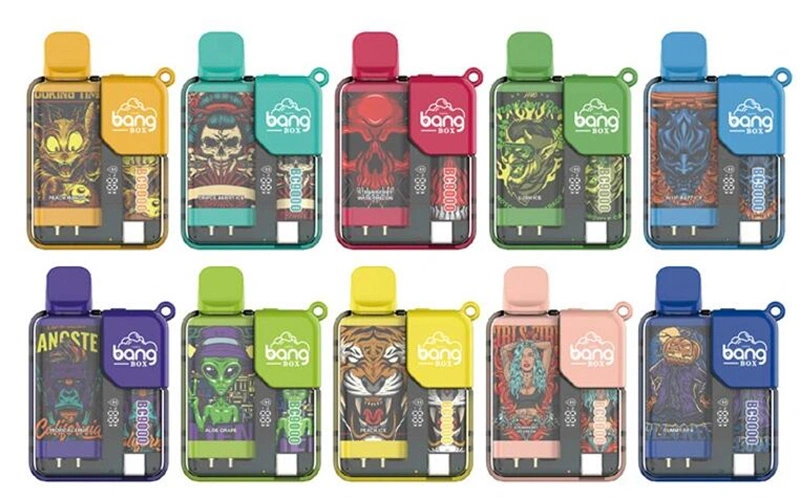 Bang Box 9000 Puffs Disposable Vape Electronic Cigarettes Puff 9k 0% 2% 3% 5% 16ml Prefilled Pod Mesh Coil 550mah Rechargeable Battery LED Power Display Pen