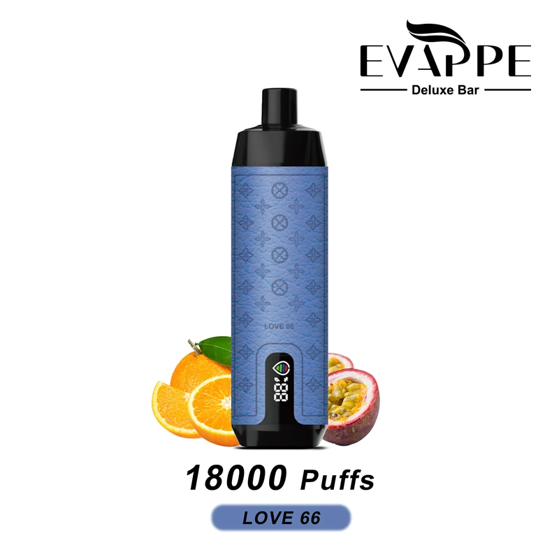 Aivono Evappe Deluxe Bar 18000 Puffs LED Screen Wholesale Disposable Vape Pen Electronic Cigarette Puff 18k DTL Adjustable Airflow Lung Suction