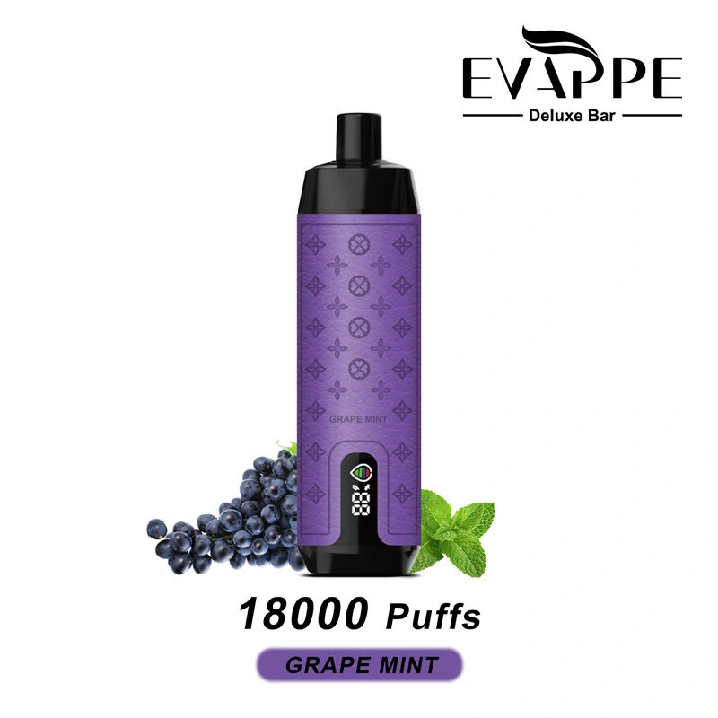 Aivono Evappe Deluxe Bar 18000 Puffs LED Screen Wholesale Disposable Vape Pen Electronic Cigarette Puff 18k DTL Adjustable Airflow Lung Suction