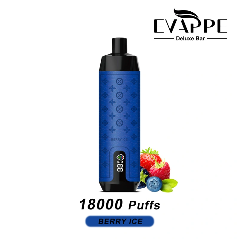 Aivono Evappe Deluxe Bar 18000 Puffs LED Screen Wholesale Disposable Vape Pen Electronic Cigarette Puff 18k DTL Adjustable Airflow Lung Suction