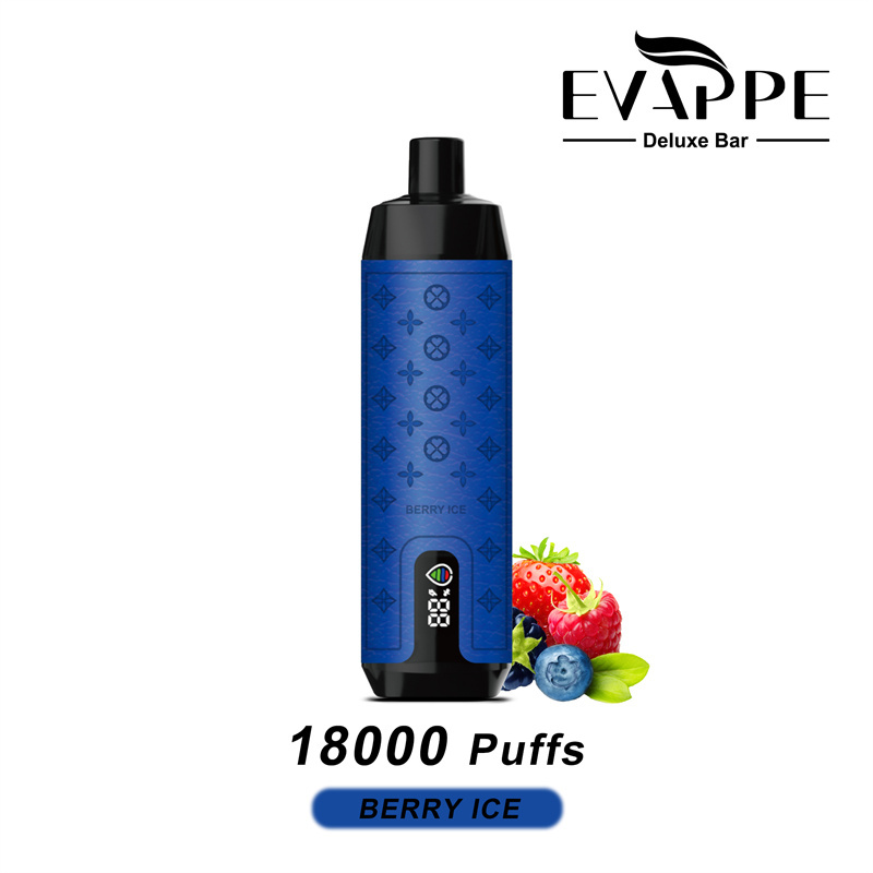 Aivono Evappe Deluxe Bar 18000 Puffs LED Screen Wholesale Disposable Vape Pen Electronic Cigarette Puff 18k DTL Adjustable Airflow Lung Suction