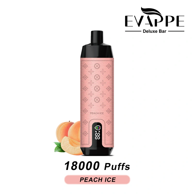 Aivono Evappe Deluxe Bar 18000 Puffs LED Screen Wholesale Disposable Vape Pen Electronic Cigarette Puff 18k DTL Adjustable Airflow Lung Suction