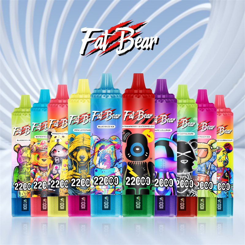 Aivono Fat Bear 22000 Puffs LED Screen Wholesale Disposable Vape Pen Electronic Cigarette Puff 22k Adjustable Airflow