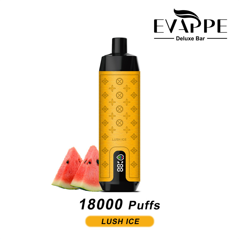 Aivono Evappe Deluxe Bar 18000 Puffs LED Screen Wholesale Disposable Vape Pen Electronic Cigarette Puff 18k DTL Adjustable Airflow Lung Suction