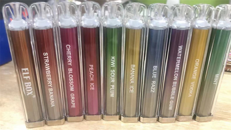 Elf Box 600 Puffs Wholesale Disposable Vape Pen Electronic Cigarette 2ML Pod Crystal Puff 600 450mah Battery