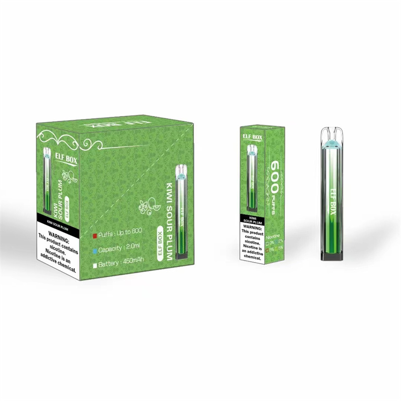 Elf Box 600 Puffs Wholesale Disposable Vape Pen Electronic Cigarette 2ML Pod Crystal Puff 600 450mah Battery
