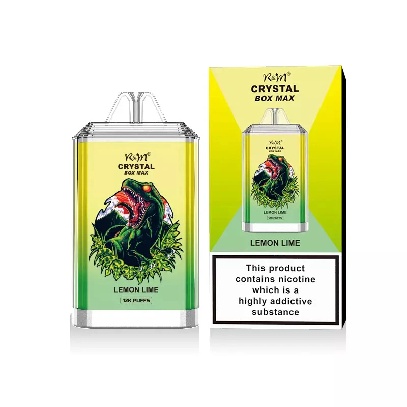 R&M RandM Crystal Box Max 12000 Puffs Wholesale Disposable Vape Electronic Cigarette 20ml E liquid Rechargable Battery Pen Minimum Order 500pcs