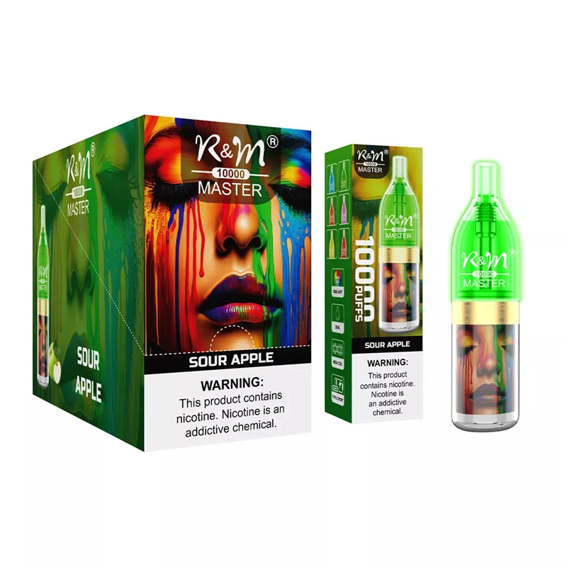 R&M Master 10000 Puffs Wholesale Disposable Vape RandM Electronic Cigarette 20ml E liquid RGB Light Rechargable Battery