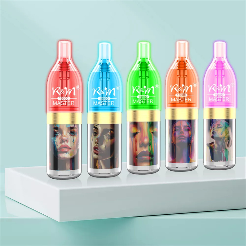 R&M Master 10000 Puffs Wholesale Disposable Vape RandM Electronic Cigarette 20ml E liquid RGB Light Rechargable Battery Minimum Order 500pcs