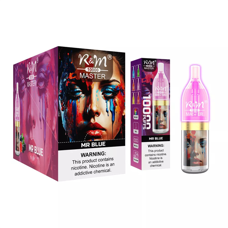 R&M Master 10000 Puffs Wholesale Disposable Vape RandM Electronic Cigarette 20ml E liquid RGB Light Rechargable Battery Minimum Order 500pcs