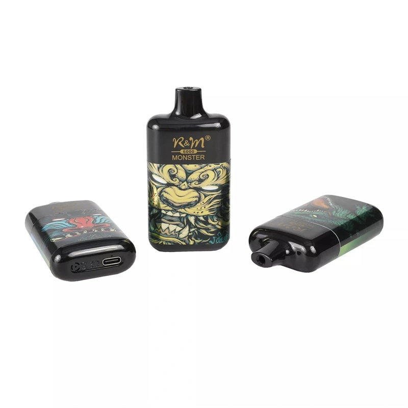 R&M Monster 6000 Puffs Wholesale Disposable I Vape Pen Electronic Cigarette 13ml E liquid Rechargable Battery