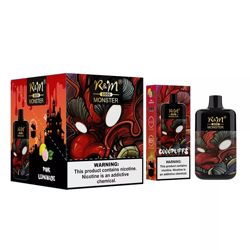 R&M Monster 6000 Puffs Wholesale Disposable I Vape Pen Electronic Cigarette 13ml E liquid Rechargable Battery