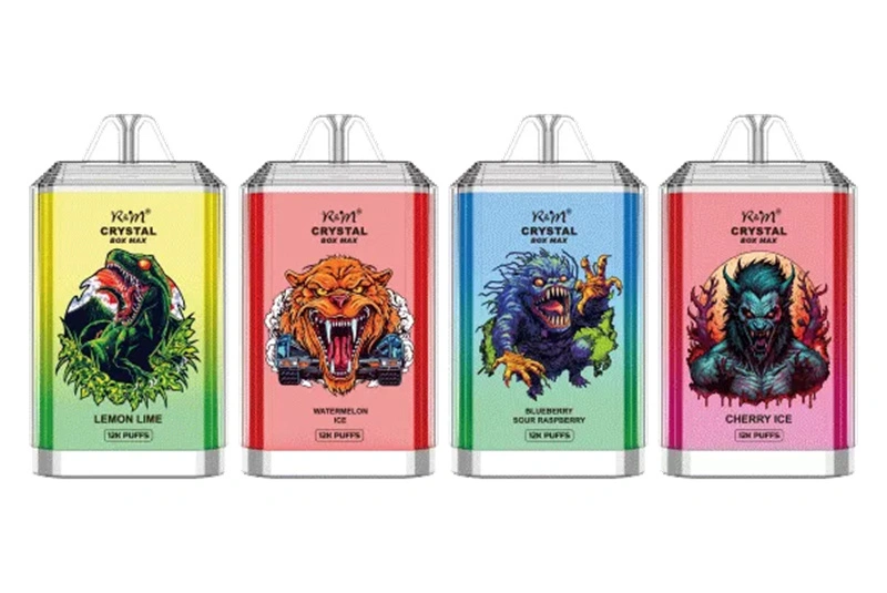 R&M RandM Crystal Box Max 12000 Puffs Wholesale Disposable Vape Electronic Cigarette 20ml E liquid Rechargable Battery Pen