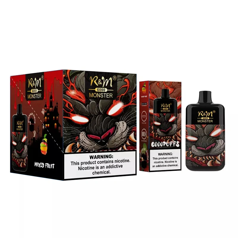R&M Monster 6000 Puffs Wholesale Disposable I Vape Pen Electronic Cigarette 13ml E liquid Rechargable Battery