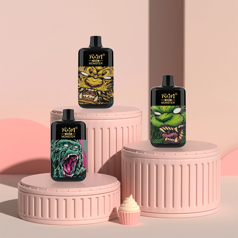 R&M Monster 6000 Puffs WholesaleI Vape Disposable Electronic Cigarette 13ml E liquid Rechargable Battery Pen Minimum Order 500pcs