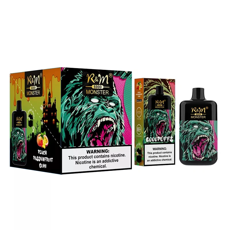 R&M Monster 6000 Puffs Wholesale Disposable I Vape Pen Electronic Cigarette 13ml E liquid Rechargable Battery