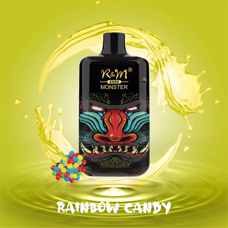 R&M Monster 6000 Puffs WholesaleI Vape Disposable Electronic Cigarette 13ml E liquid Rechargable Battery Pen Minimum Order 500pcs