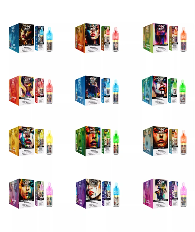 R&M Master 10000 Puffs Wholesale Disposable Vape RandM Electronic Cigarette 20ml E liquid RGB Light Rechargable Battery