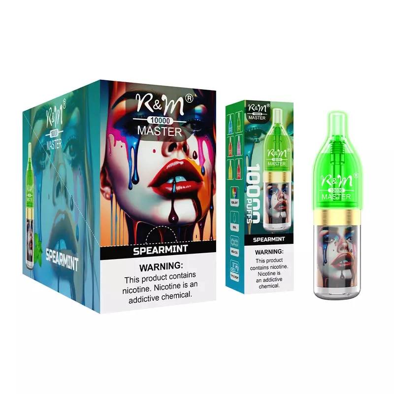 R&M Master 10000 Puffs Wholesale Disposable Vape RandM Electronic Cigarette 20ml E liquid RGB Light Rechargable Battery