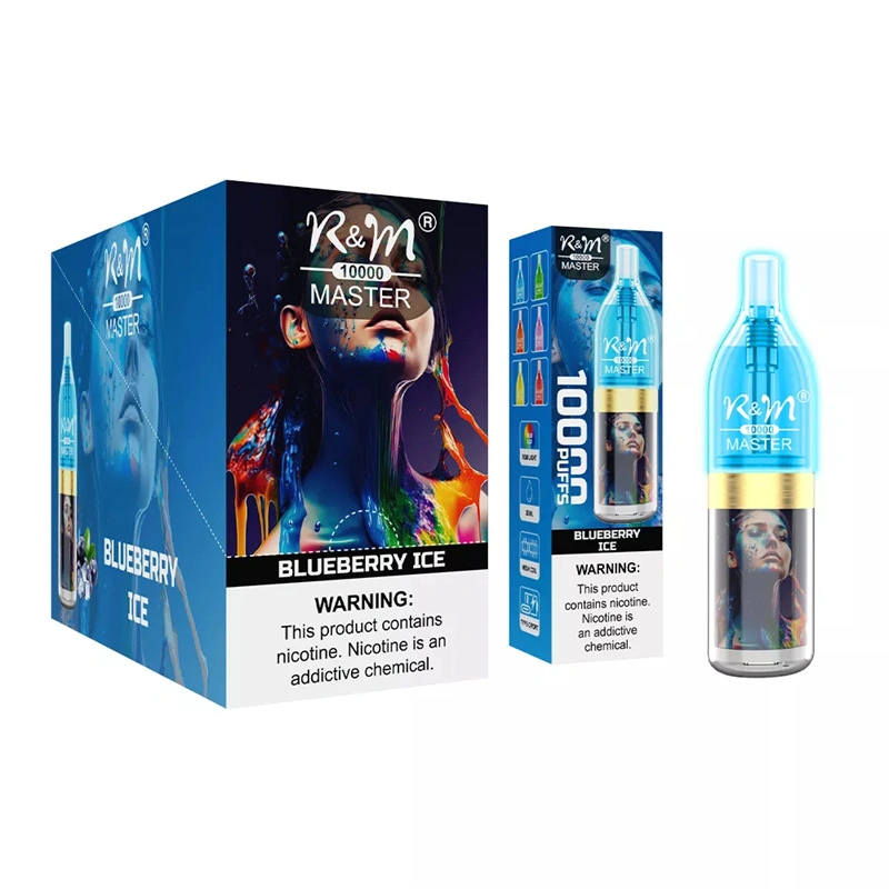 R&M Master 10000 Puffs Wholesale Disposable Vape RandM Electronic Cigarette 20ml E liquid RGB Light Rechargable Battery
