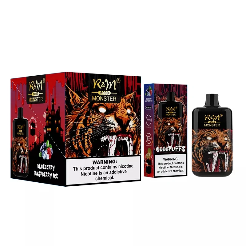 R&M Monster 6000 Puffs Wholesale Disposable I Vape Pen Electronic Cigarette 13ml E liquid Rechargable Battery