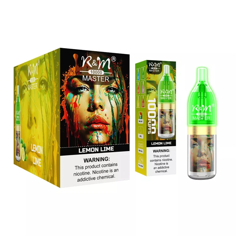 R&M Master 10000 Puffs Wholesale Disposable Vape RandM Electronic Cigarette 20ml E liquid RGB Light Rechargable Battery