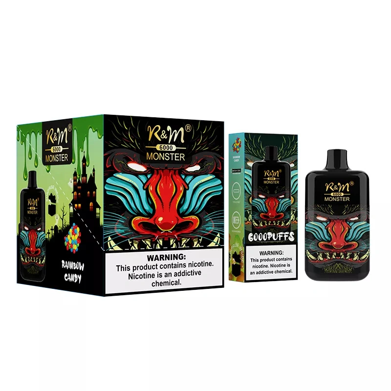 R&M Monster 6000 Puffs Wholesale Disposable I Vape Pen Electronic Cigarette 13ml E liquid Rechargable Battery