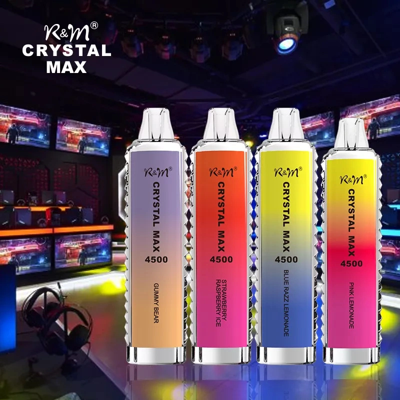 Wholesale R&M Randm Crystal Max 4500 Puffs Disposable Electronic Cigarette 12ml E Liquid 1400mah Vape Pen