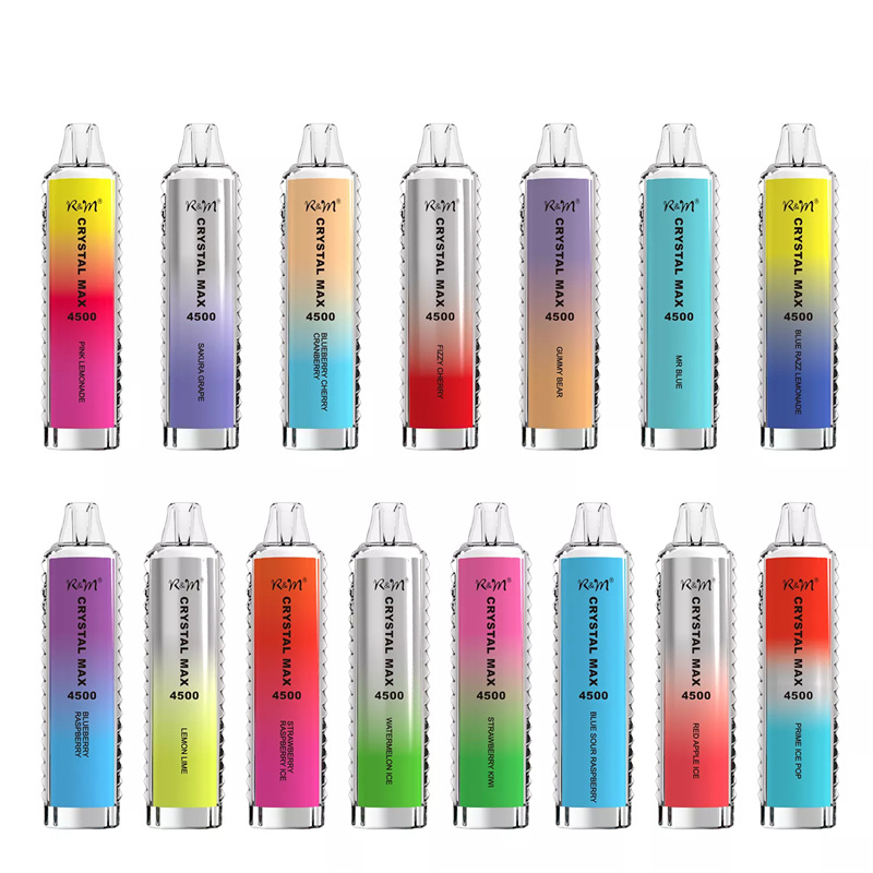 Wholesale R&M Randm Crystal Max 4500 Puffs Disposable Electronic Cigarette 12ml E Liquid 1400mah Vape Pen