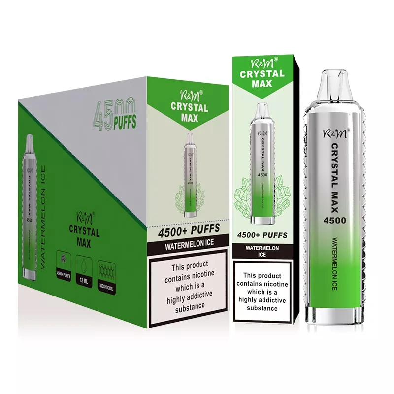 Wholesale R&M Randm Crystal Max 4500 Puffs Disposable Electronic Cigarette 12ml E Liquid 1400mah Vape Pen