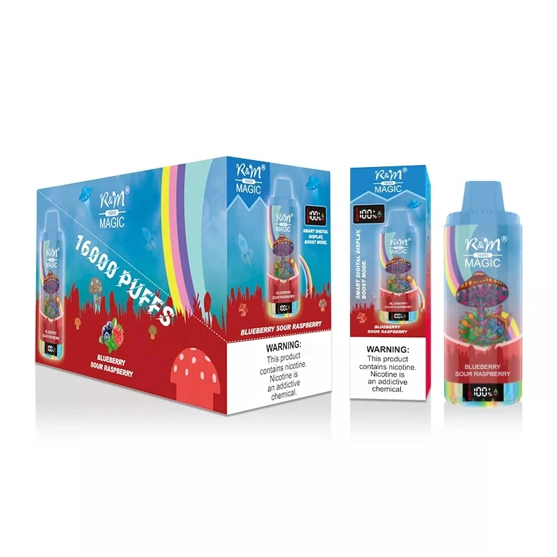 R&M Magic 16000 Puffs LED Screen Wholesale Randm Disposable Electronic Cigarette Rechargeable Vape Pen RGB Lights