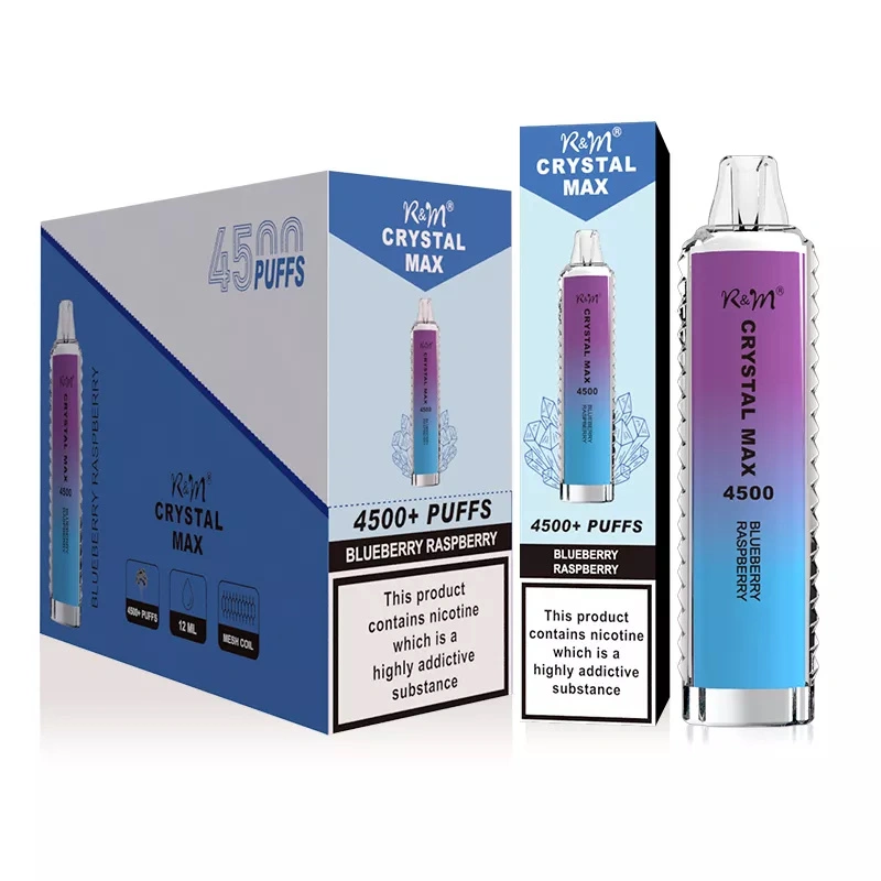 Wholesale Vape R&M Randm Crystal Max 4500 Puffs Disposable Electronic Cigarette 12ml E Liquid 1400mah Pen Minimum Order 500pcs