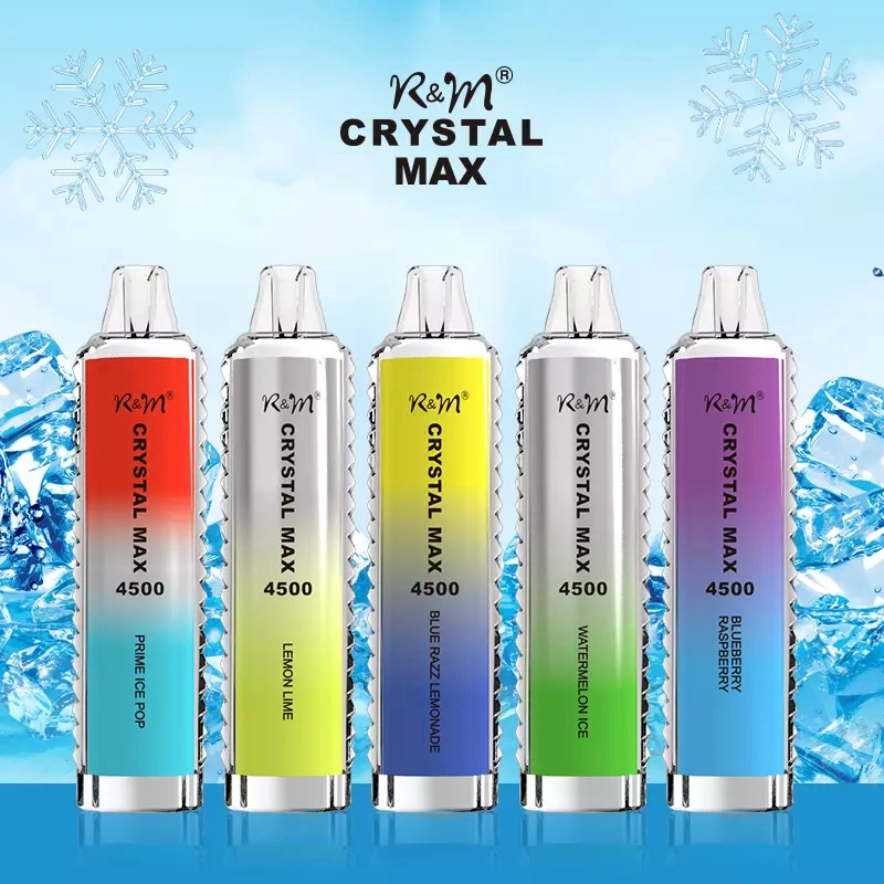 Wholesale R&M Randm Crystal Max 4500 Puffs Disposable Electronic Cigarette 12ml E Liquid 1400mah Vape Pen