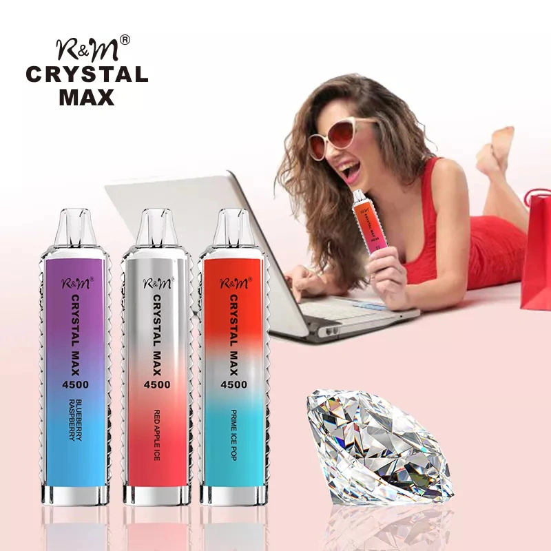 Wholesale R&M Randm Crystal Max 4500 Puffs Disposable Electronic Cigarette 12ml E Liquid 1400mah Vape Pen