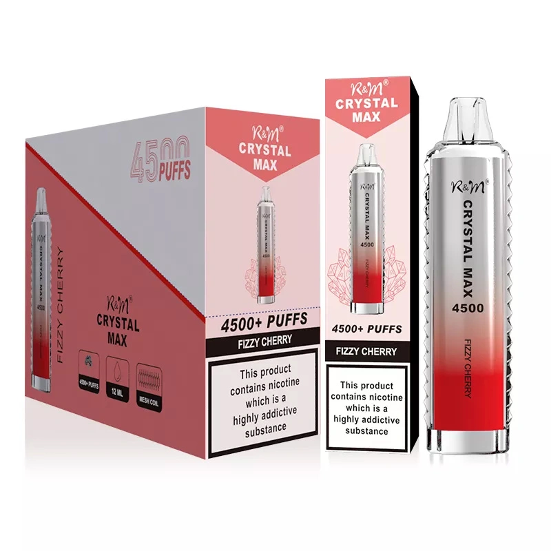 Wholesale R&M Randm Crystal Max 4500 Puffs Disposable Electronic Cigarette 12ml E Liquid 1400mah Vape Pen