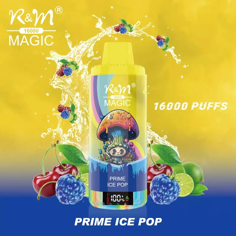 R&M Magic 16000 Puffs LED Screen Wholesale Randm Disposable Electronic Cigarette Rechargeable Vape Pen RGB Lights Minimum Order 500pcs