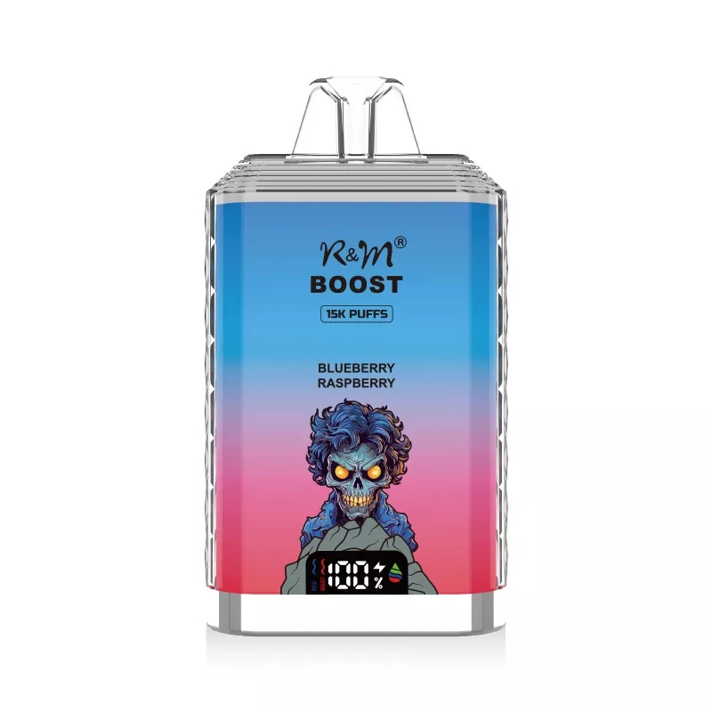 R&M Boost 15000 Puffs Wholesale Randm Crystal Disposable Electronic Cigarette LED Screen Dual Mesh Coil Rechargeable Vape Pen