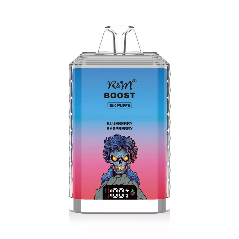 R&M Boost 15000 Puffs Wholesale Randm Crystal Disposable Electronic Cigarette LED Screen Dual Mesh Coil Rechargeable Vape Pen