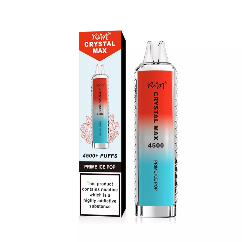 Wholesale Vape R&M Randm Crystal Max 4500 Puffs Disposable Electronic Cigarette 12ml E Liquid 1400mah Pen Minimum Order 500pcs
