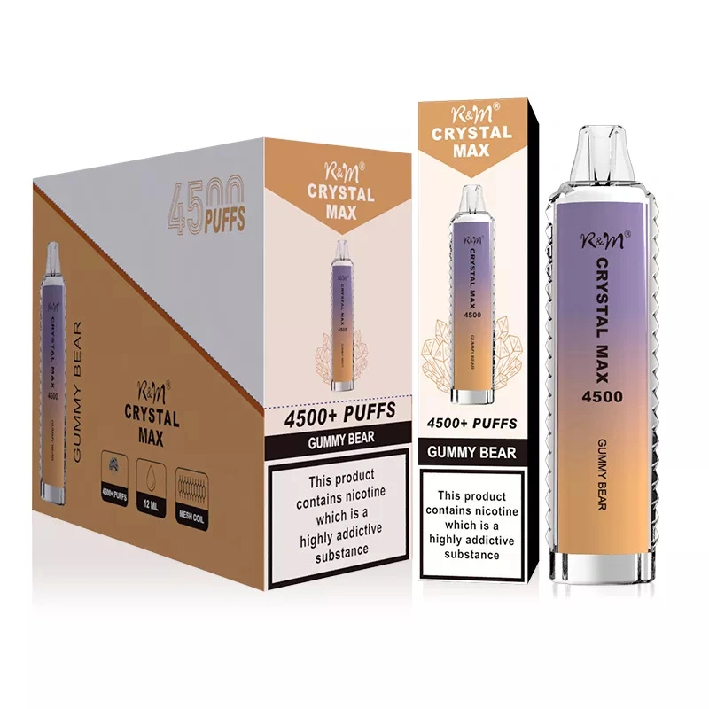 Wholesale Vape R&M Randm Crystal Max 4500 Puffs Disposable Electronic Cigarette 12ml E Liquid 1400mah Pen Minimum Order 500pcs