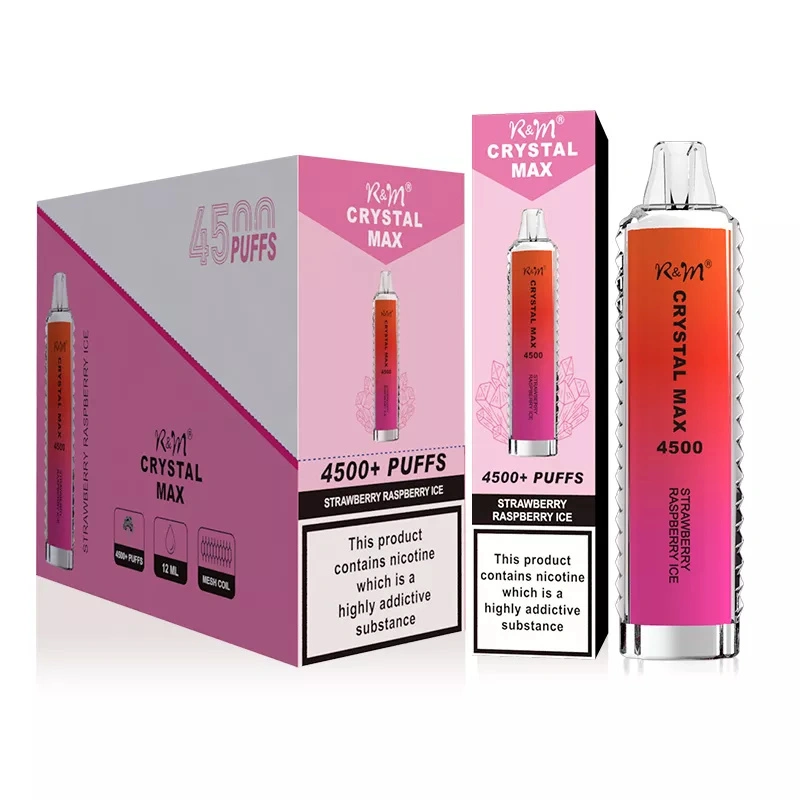 Wholesale R&M Randm Crystal Max 4500 Puffs Disposable Electronic Cigarette 12ml E Liquid 1400mah Vape Pen